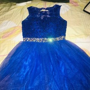 Blue gown for sweet 16,quinceañera,bridesmaid,prom